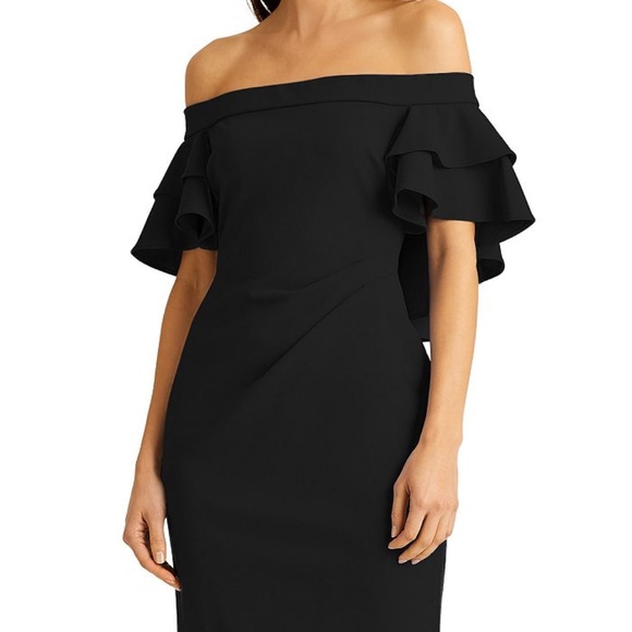 Lauren Ralph Lauren Dresses & Skirts - Lauren Ralph Lauren Off Shoulder Crepe Dress Sz 14